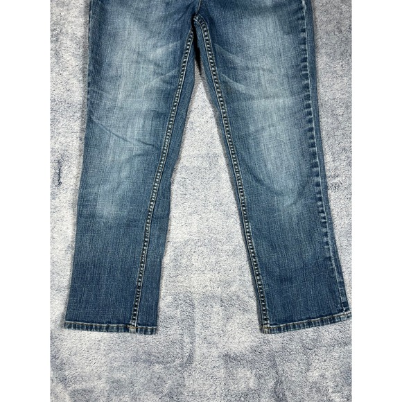 Simply Vera Vera Wang Womens Straight Leg Jeans Medium Wash Distressed Size 6 - Picture 5 of 16